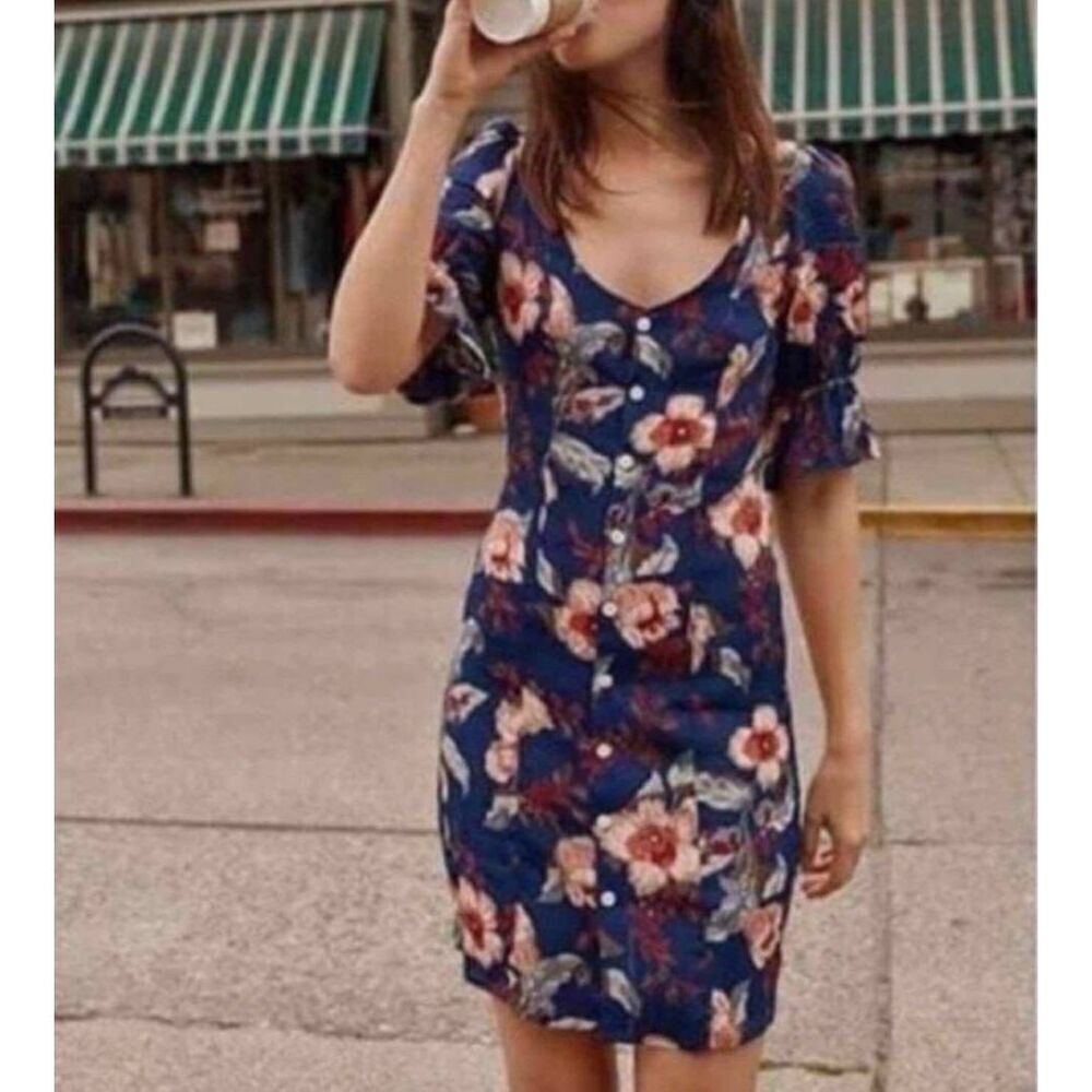 Christy Dawn The Ono Dress In Midnight Anemone Sz XS